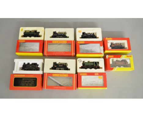 OO Gauge. 8 boxed Hornby Tank Locomotives including R.2189 LMS 0-4-0ST Class 0F, R.2942 LMS 0-6-0T Class 3F '16440' and 2 x&n
