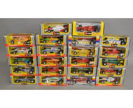 22 boxed diecast models by Burago, in 1;24 scale. (22).