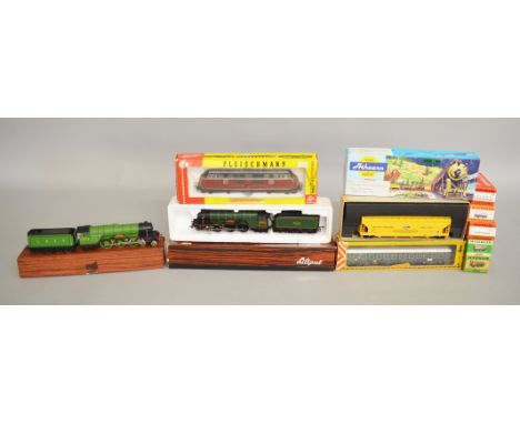 HO Gauge. Two boxed Liliput&nbsp; 'Flying Scotsman' Locomotives - BR green&nbsp; '60103' and LNER green '4472' together with 