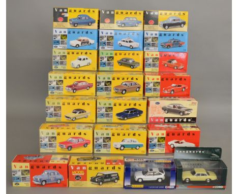 22 boxed Vanguards diecast models by Lledo and Corgi, all models are 1:43 scale (22)&nbsp;&nbsp;