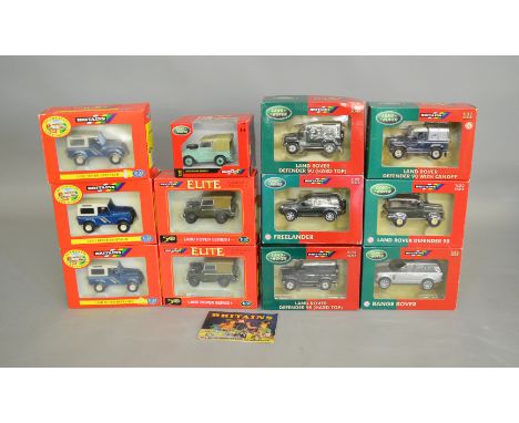 12 boxed 1:32 scale diecast Land Rover models by Britains (12)