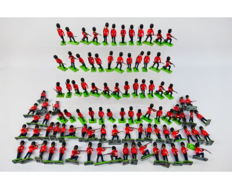 Britains Deetail - An unboxed collection of approximately 100 Britains Deetail Scots Guards in a variety of poses. The figure