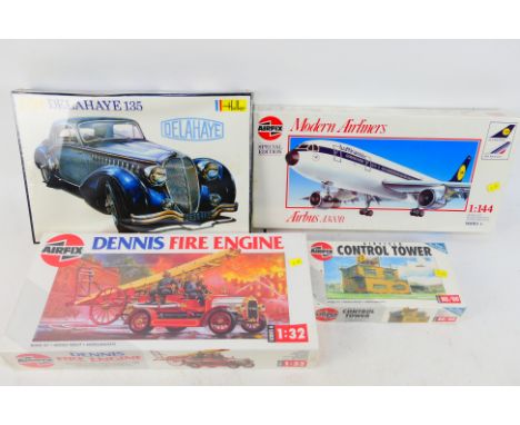 Airfix - Heller. A selection of Four sealed, mixed scaled model kits appearing in Excellent condition. Lot consists of: Airfi