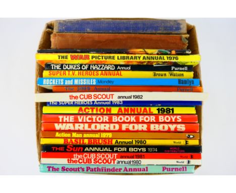 Hamlyn - Purnell - Ward Lock - A collection of vintage books and annuals including Action Man 1979, Wild West picture book, T