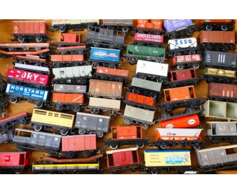 Triang, Hornby, Dapol, Lima - 54 x OO/HO Gauge model railway rolling stock  - Lot to includes wagons, tanker wagons, and simi