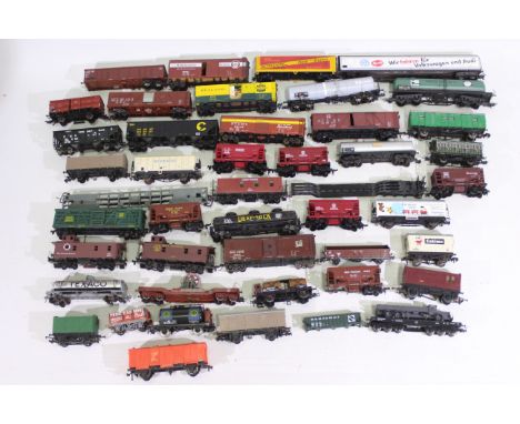 Roco, Liliput, Marklin, Lima, Fleischmann - 47 x OO Gauge model railway rolling stock  - Lot to includes wagons, tanker wagon