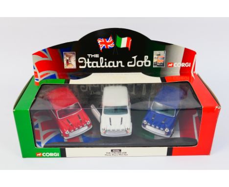 Corgi - A boxed #05506 'The Italian Job' Three Piece die-cast model set - Set appears in very good condition. Box has tape ma