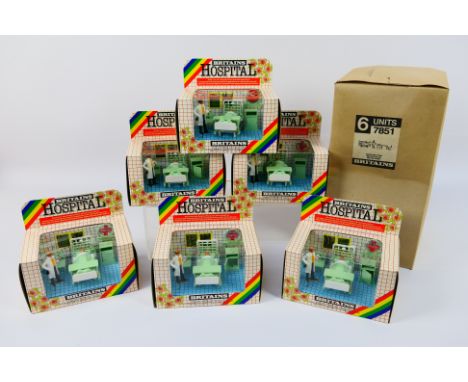 Britains - A trade box of six boxed Britains 'Hospital' #7851 'Doctor and Patient' set. The sets appear to be in Mint conditi