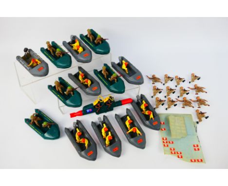 Britains - An unboxed group of Britains Floating Models and accessories. Lot includes RNLI Rescue Craft; British Infantry Ass