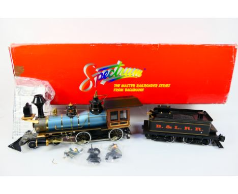 Bachmann - A boxed Bachmann 'Spectrum' #81395 Narrow Gauge (1:20.3 scale) Baldwin Centennial 4-4-0 steam locomotive and tende