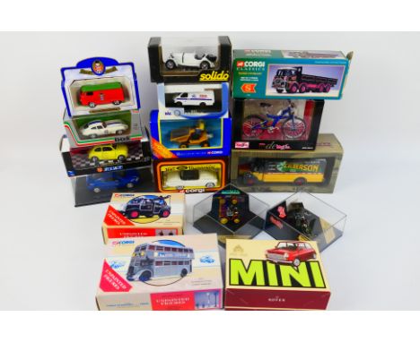 Corgi, Maisto, New Ray, Model Box, Solido, Other - 16 x boxed die-cast model vehicles - Lot includes a 1:12 Maisto BMW Q5.T b