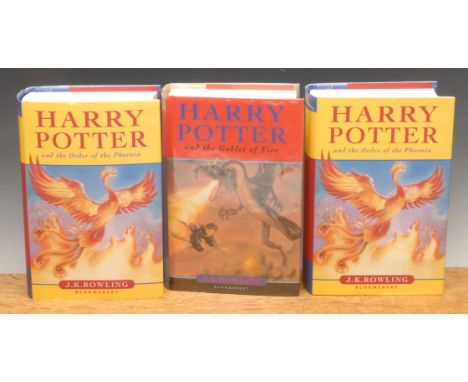 Harry Potter – Harry Potter and the Goblet of Fire, Bloomsbury 1st edn., 2000, 12mo, printed illustrated boards, matching d. 
