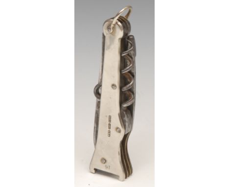 An early 20th century nickel plated sportsman's multi tool pocket knife, the Par-A-Gon, by Wilkinson, London &amp; Sheffield,