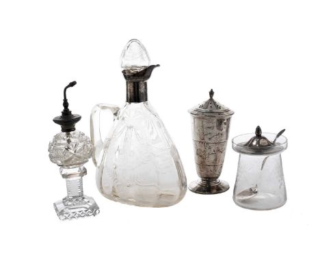 A George V/VI sugar caster, by Joseph Gloster Ltd, Birmingham possibly 1917/1942, with circular tapered body, 5.57oz gross, 1