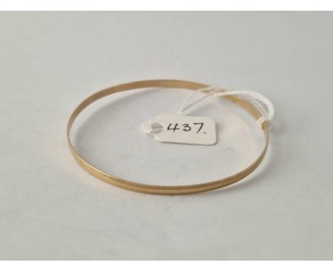 A 9ct  bangle 3.6 gms