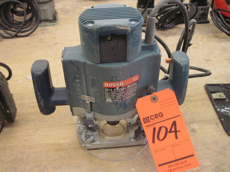 Bosch plunge router, M/N 1611, 22,000 rpm