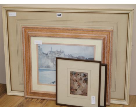 William Russell Flint, limited edition print and three later prints