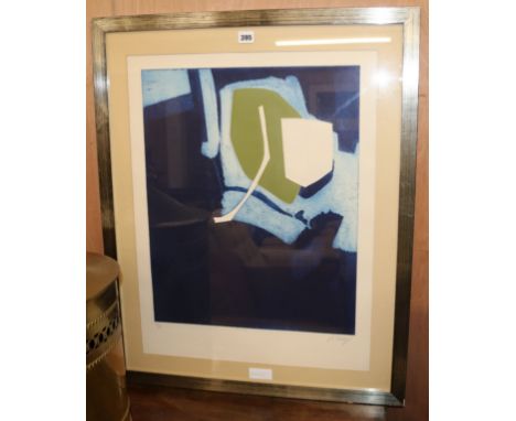 Bertrand Dorny (1931-2015), limited edition screen print, Flores, signed in pencil 10/40 65 x 51cm