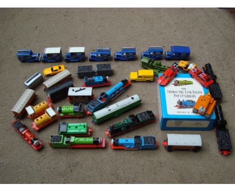 A collection of Britt Allcroft Thomas the Tank Engine & Friends toys (approx 20) together with one Lesney Mobile Canteen, a C