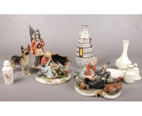 A group of miscellaneous ceramic's. Aynsley, Goebel, Royal Worcester etc.  