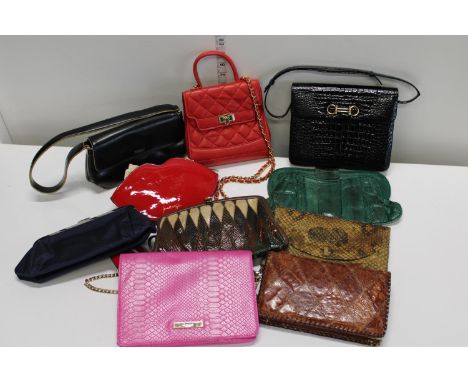 A qty of Ladies hand bags some vintage 