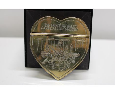 A antique brass snuff box 