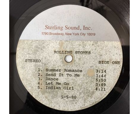 THE ROLLING STONES - EMOTIONAL RESCUE LP - ORIGINAL US STERLING SOUND ACETATE (WITH LONGER VERSIONS). Magic original (US) dou