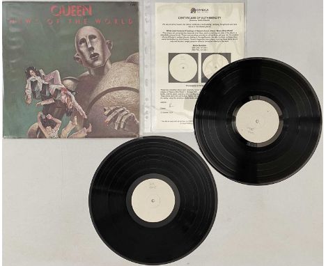 QUEEN - NEWS OF THE WORLD LP (ORIGINAL UK WHITE LABEL TEST PRESSING WITH PROOF SLEEVE - OWNED BY JOHN DEACON). A final remark