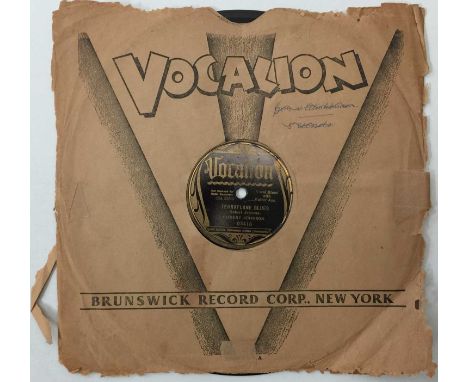 ROBERT JOHNSON - KIND HEARTED WOMAN BLUES C/W TERRAPLANE BLUES - ORIGINAL US 10" 78RPM RECORDING (VOCALION 03416). Exceptiona