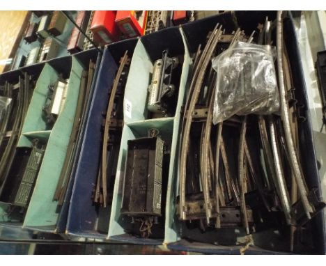 A Hornby O Gauge Part Train Set Comprising Track and Carriages (No Engine). 