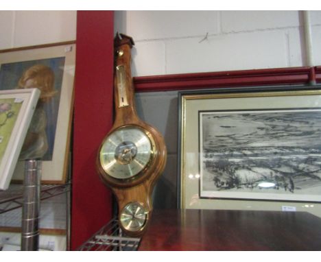 A modern barometer with hygrometer