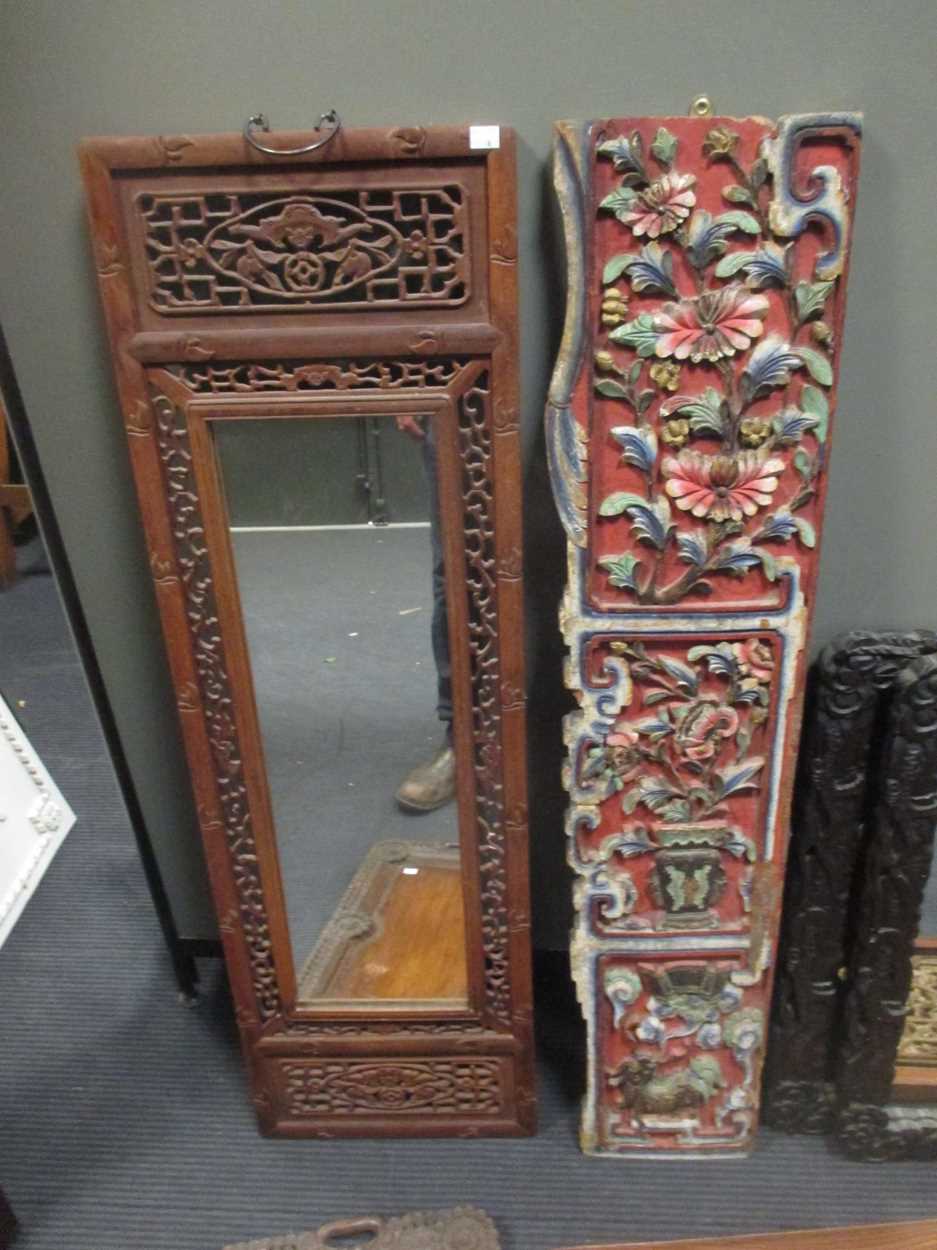 A pair of small Chinese mirrors, in Cheffins Fine Art