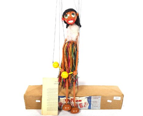 Vintage Lulabelle Pelham puppet, in original box with instructions 