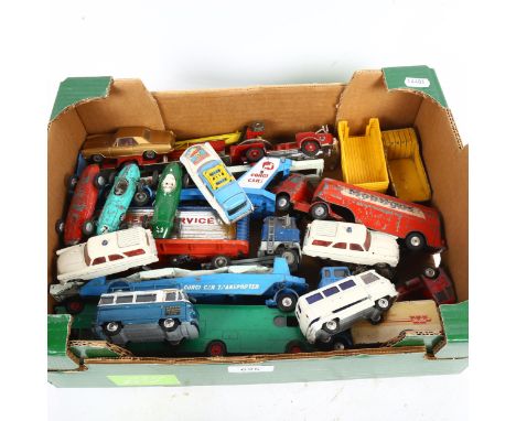 Vintage Corgi toy cars, including Formula One Grand Prix racing cars (boxful) 