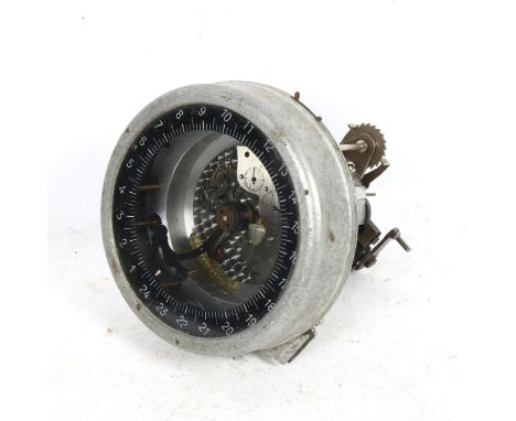 A Vintage Tork Ghielmetti Type Systeme Zbinden astronomical time switch clock, serial no. 19024, working order 
