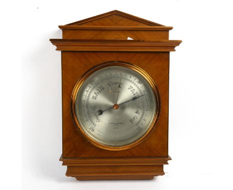 A Negretti &amp; Zambra wall barometer, R/3174, height 36cm 