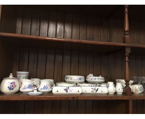 A collection of Poole pottery 