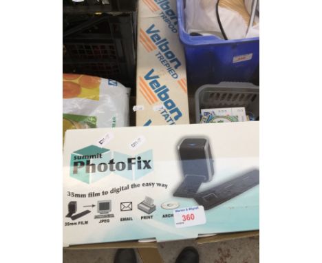 A camera tripod and a photo fix 