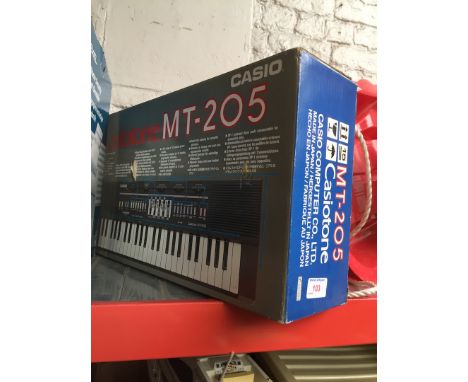 A Casio Casiotone MT-205 keyboard 