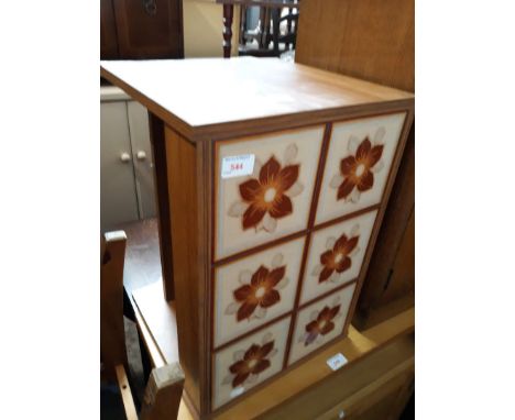 A retro tile top table. 