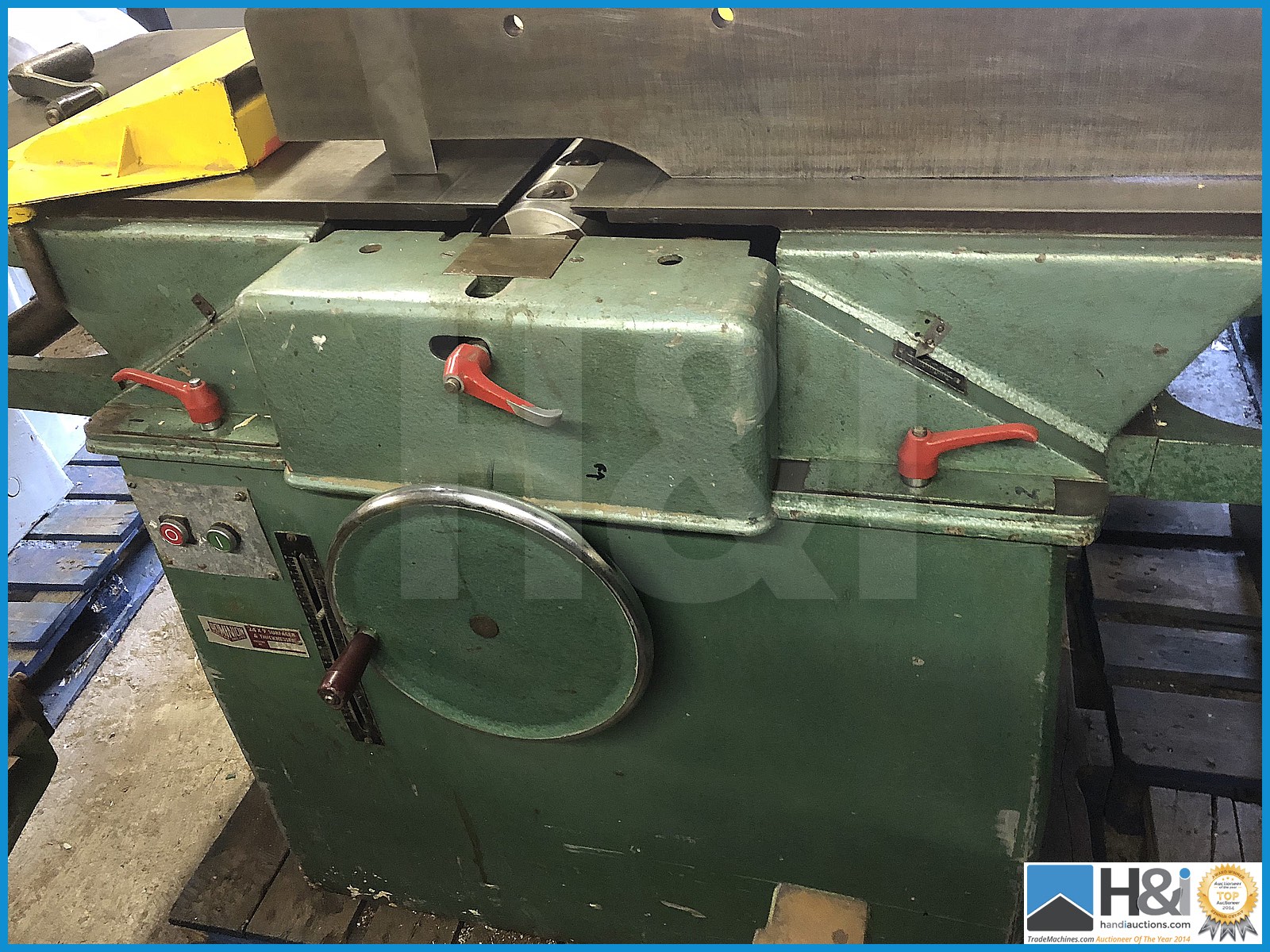 Dominion DAA 24x9in planer thicknesser with extraction hood. Ready for