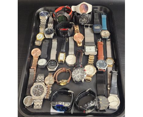 SELECTION OF LADIES AND GENTLEMEN'S WRISTWATCHESincluding Citizen, Rotary, ice Watch, Casio, Swatch, Christin Lars, Fossil, S