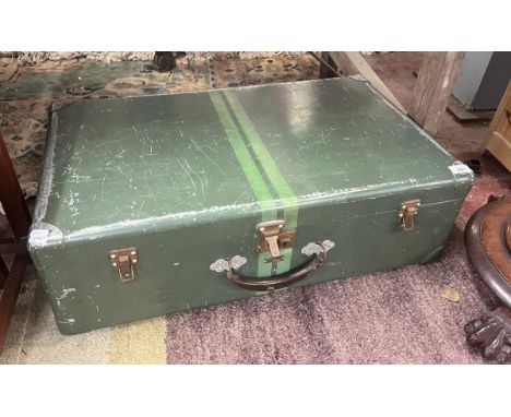 vintage metal trunk 
