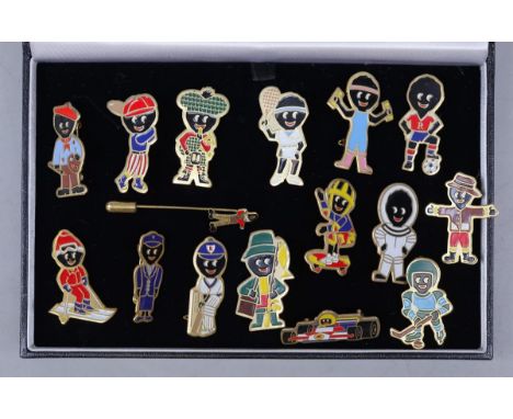Selection of enamel Golly pin badges  Disclaimer: These items are listed on the basis they are illustrative of a bygone cultu
