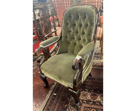 Victorian button back chair 
