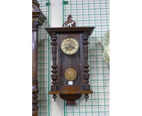 A 19th Century mahogany Vienna wall clock