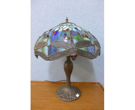 A Tiffany style table lamp