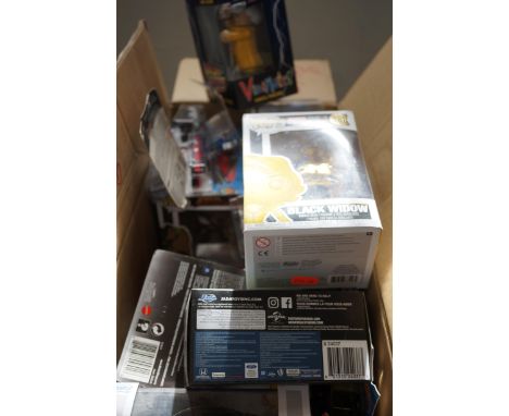 Large collection of model vehicles & POP figures - unsorted & opened 