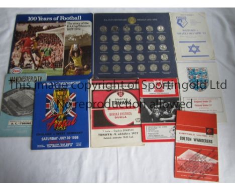 FOOTBLL MISCELLANY        Seven programmes: 1966 World Cup Final England v West Germany REPRINT, Liverpool v Anderlecht 1978 