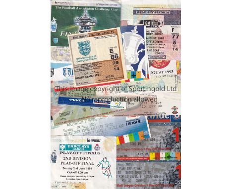 BIG MATCH FOOTBALL TICKETS     Twenty five European tickets including FA Cup Finals 1982, 1998 and 2001. FA Cup Semi-Finals 9